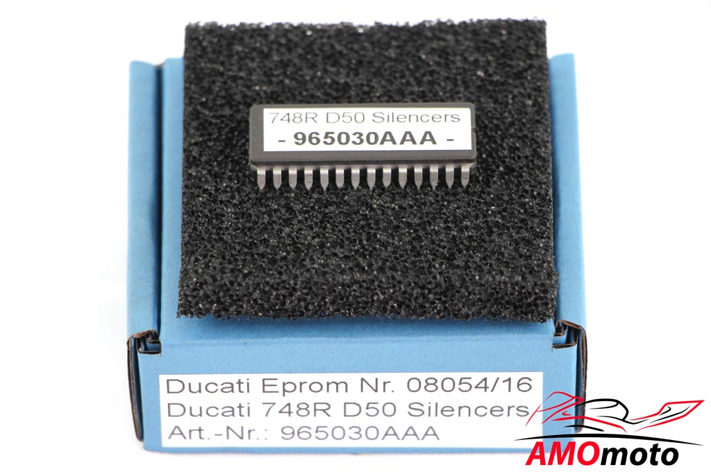 Ducati 748R 50 mm Schalldämpfer Eprom Nr. 08054/16  965030AAA