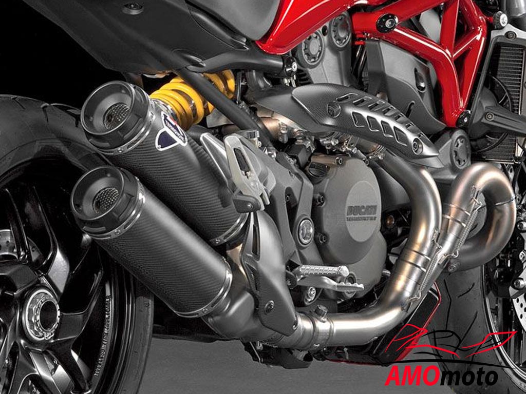 Ducati Monster 1200 Termignoni Auspuff komplett Racing Carbon